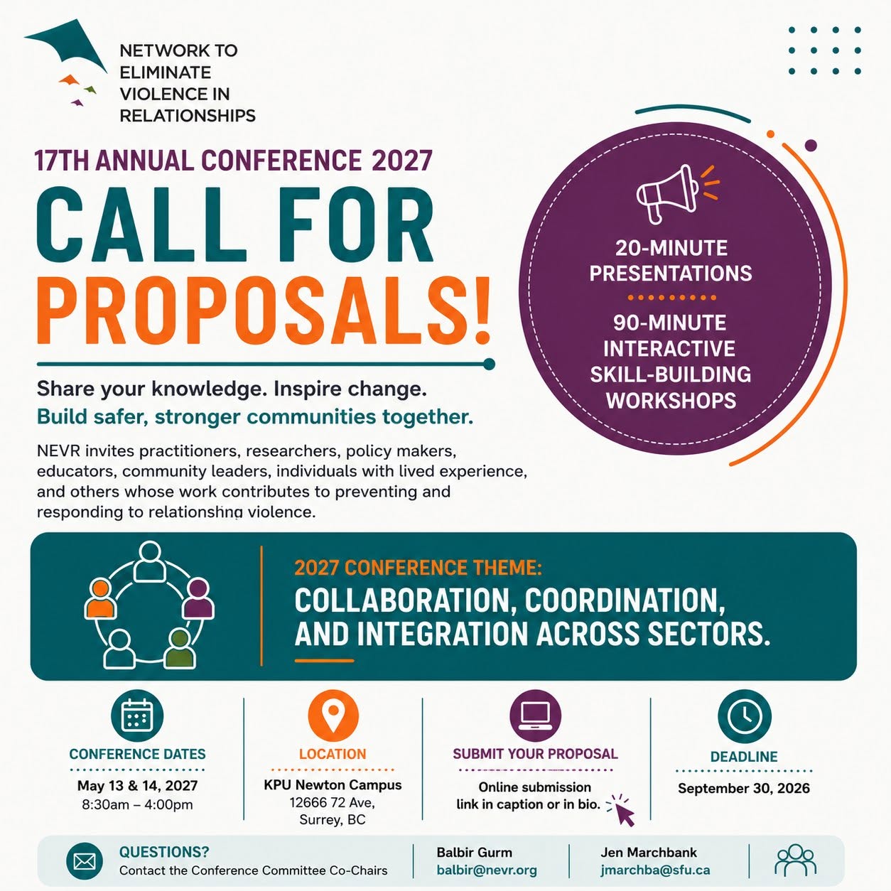 Call for Proposals: 17th Annual NEVR Conference 2027